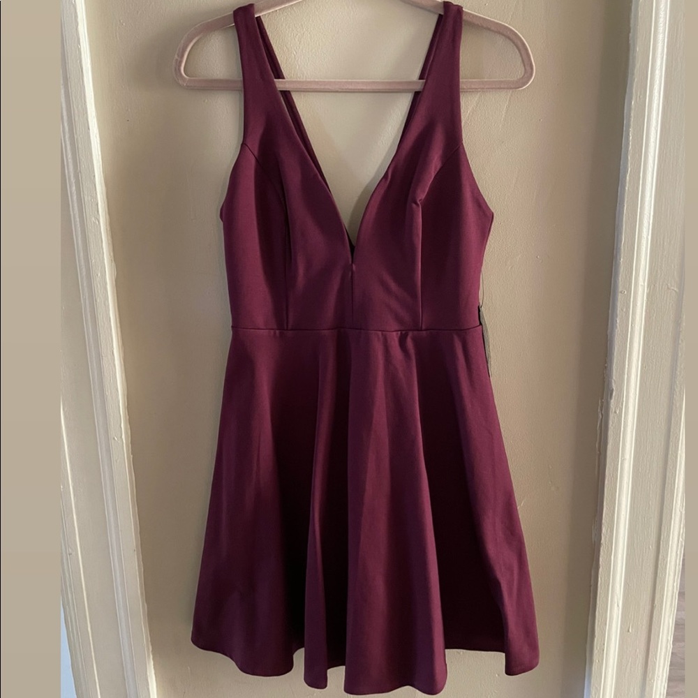 Lulu’s Love Galore Plum Purple skater dress